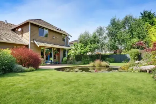 AI Generated Designs Our powerful model generates natural ponds too. Here a section of the garden has been converted to a wildlife friendly pond.